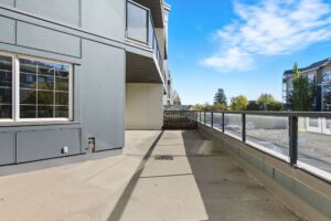 Scona Station condo for sale in Ritchie Edmonton with 500 sq ft patio.