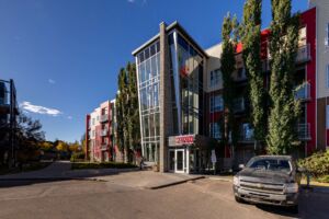 Building exterior of The Ion in Ambleside Edmonton