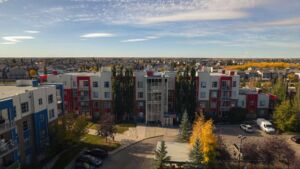 Building exterior of The Ion in Ambleside Edmonton