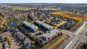 Building exterior of The Ion in Ambleside Edmonton