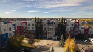 Building exterior of The Ion in Ambleside Edmonton