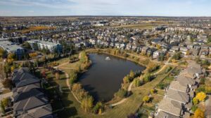 Building exterior of The Ion in Ambleside Edmonton
