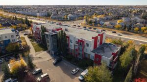 Building exterior of The Ion in Ambleside Edmonton