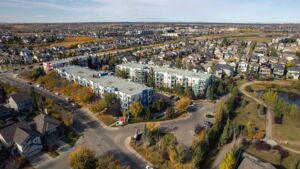 Building exterior of The Ion in Ambleside Edmonton