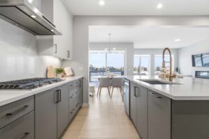 Kitchen with pond views at 4988 Kinney Road