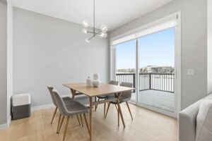 Kitchen with pond views at 4988 Kinney Road