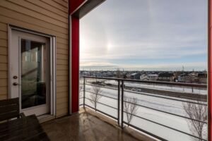 Top floor condo at The Ion in Ambleside with west-facing views