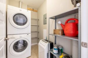 Laundry with storage at The Ion in Ambleside Edmonton